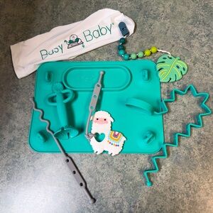 Busy Baby Silicone Placemat and accessories